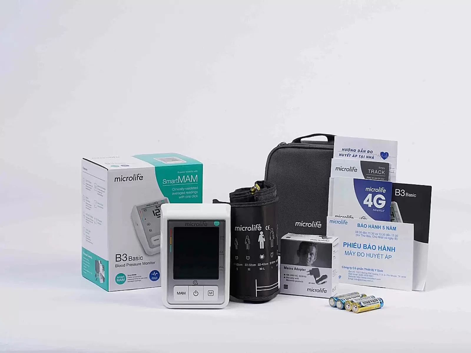 Máy đo huyết áp bắp tay Microlife B3 Basic – tự động