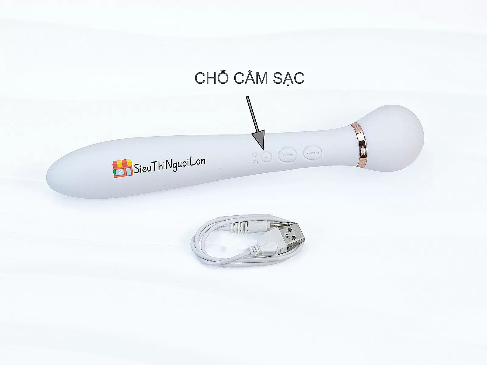 Máy massage 2 đầu rung hút Desirable wand