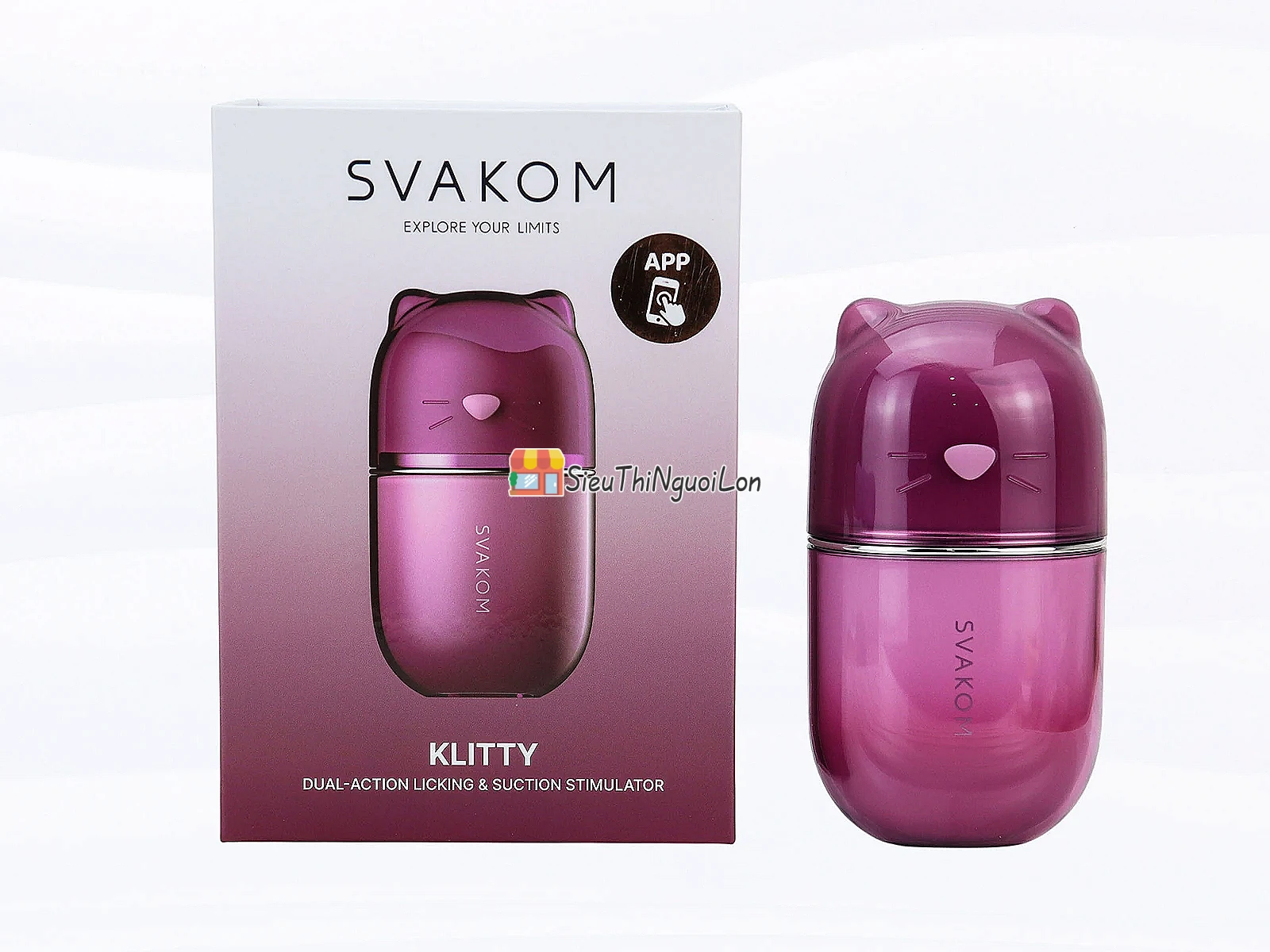 Máy liếm hút SVAKOM Klitty – dáng mèo, điều khiển qua App