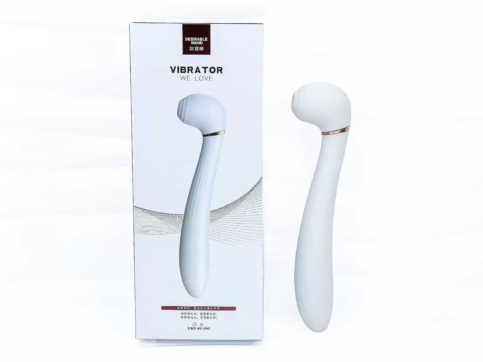 Lưỡi liếm 2 đầu rung hút Desirable Wand