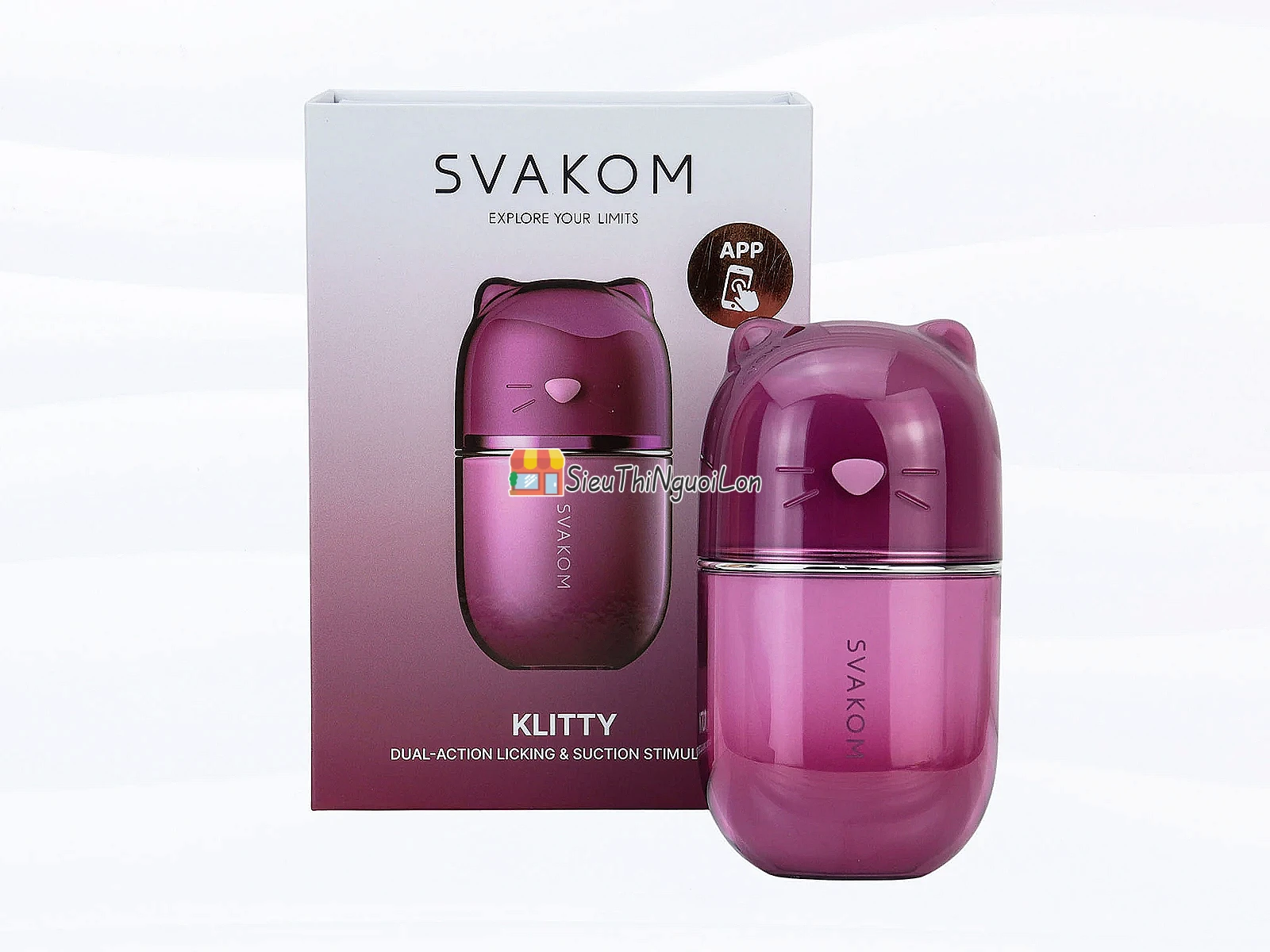 Máy liếm hút SVAKOM Klitty – dáng mèo, điều khiển qua App