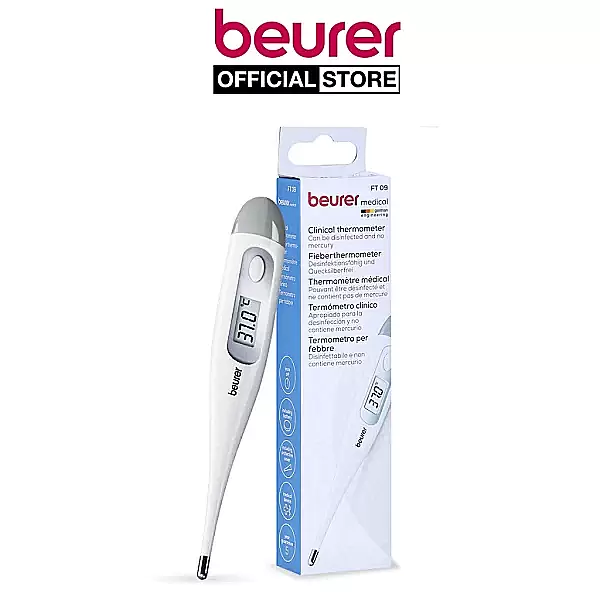 Nhiệt kế điện tử Beurer FT09 – đầu cứng nhỏ gọn