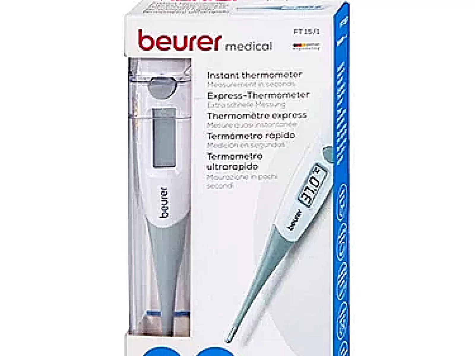 Nhiệt kế đo tức thời Beurer FT 15/1 – linh hoạt nhanh