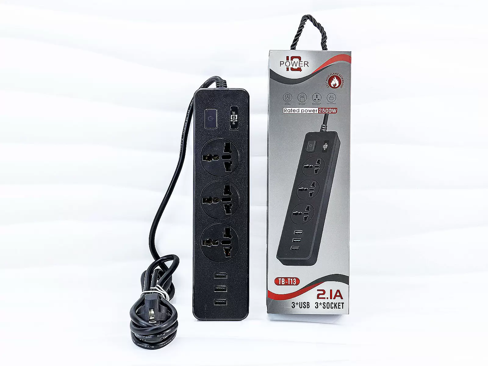 Ổ cắm điện IQ Power TB-T13 – 3 chấu 3 USB 2500W
