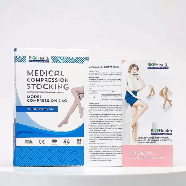Vớ đùi y khoa BioHealth Compression I AG – hỗ trợ tĩnh mạch