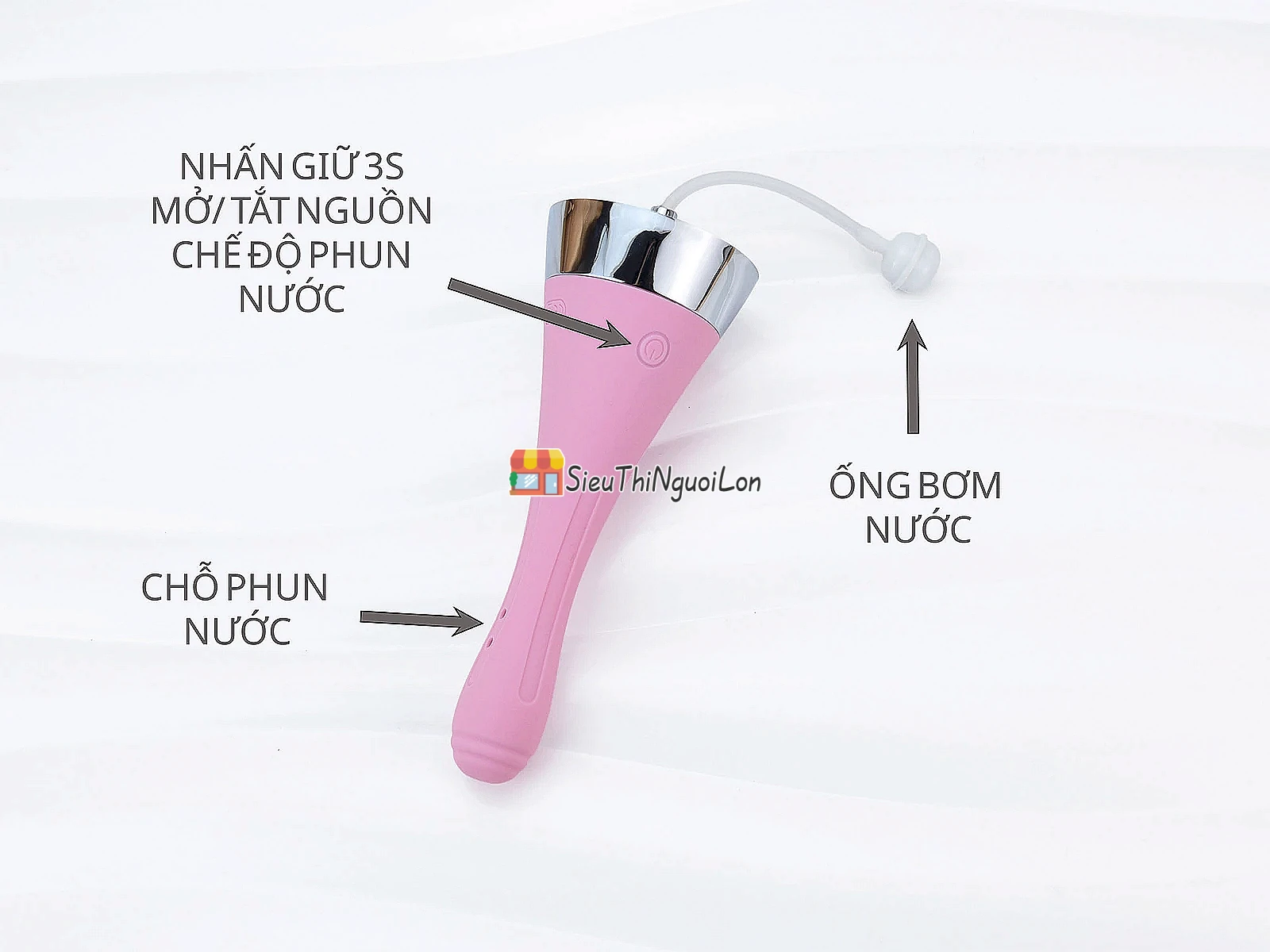 Máy rửa hậu môn Cleaner Pro – vòi silicone, chống nước IPX7