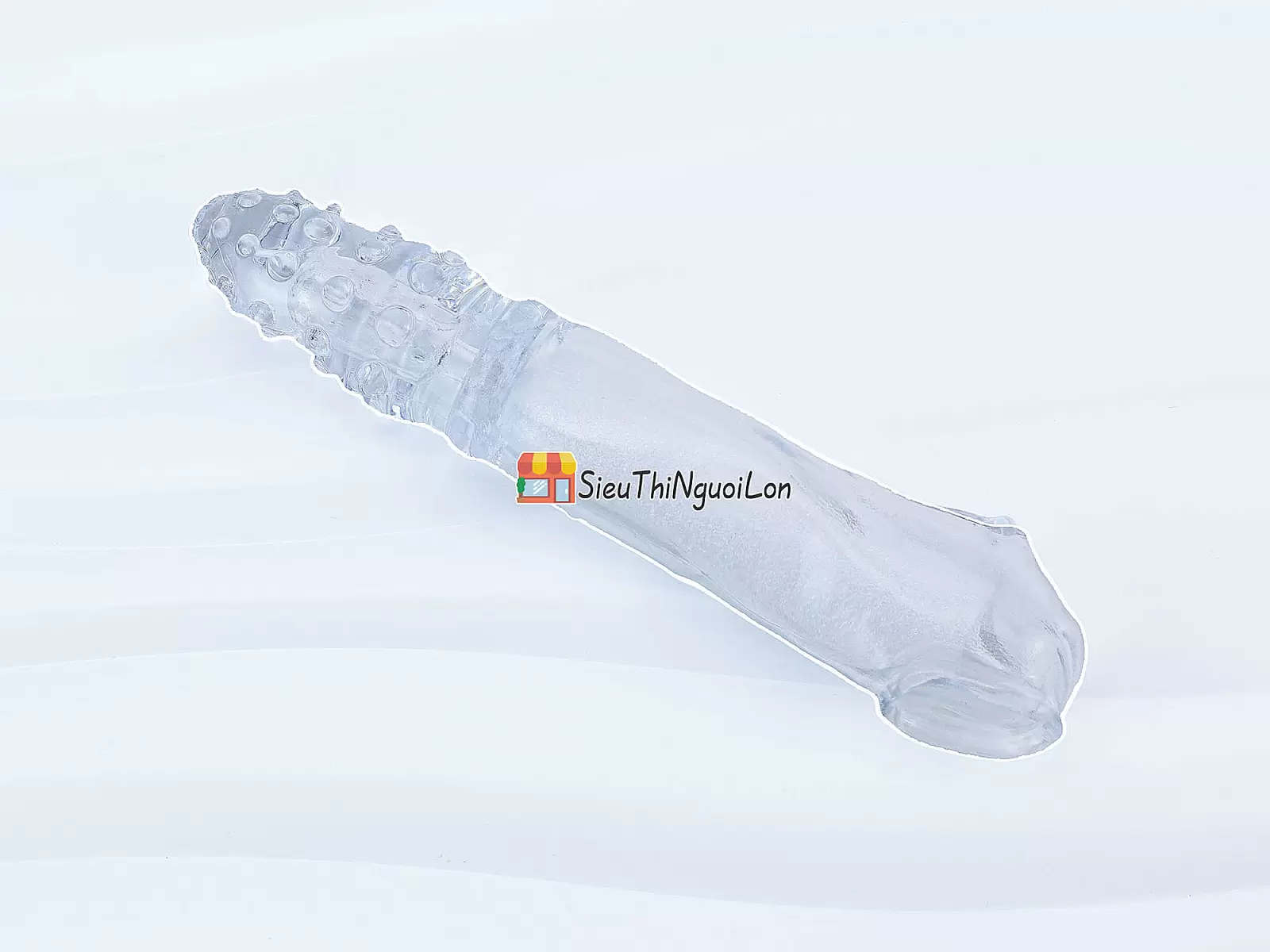 Bao cao su đôn dên Wolf's Fang có gắn bi rung tăng kích thước