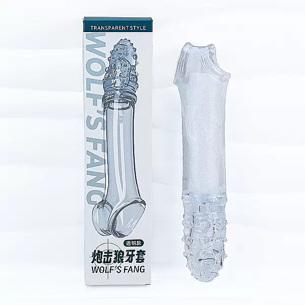Bao đôn dên Wolf Fang có bi – silicon tăng kích thước
