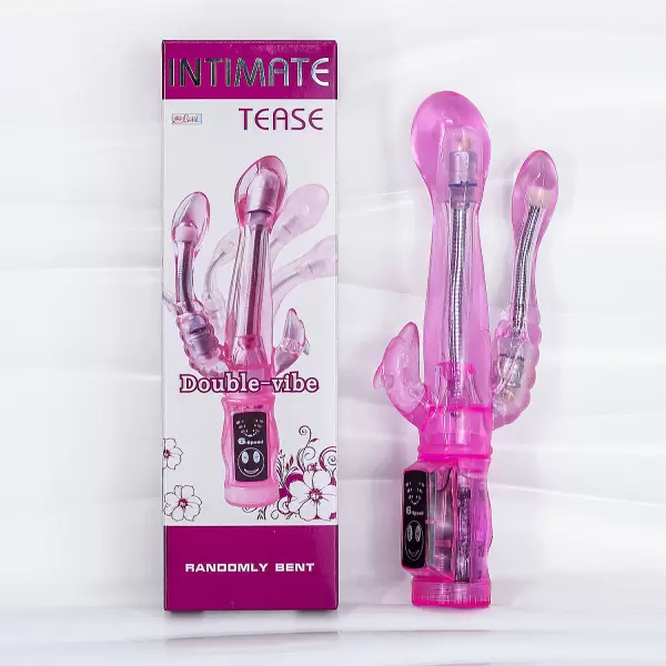 Dương vật giả đa năng Intimate Tease rung kích thích với 3 nhánh