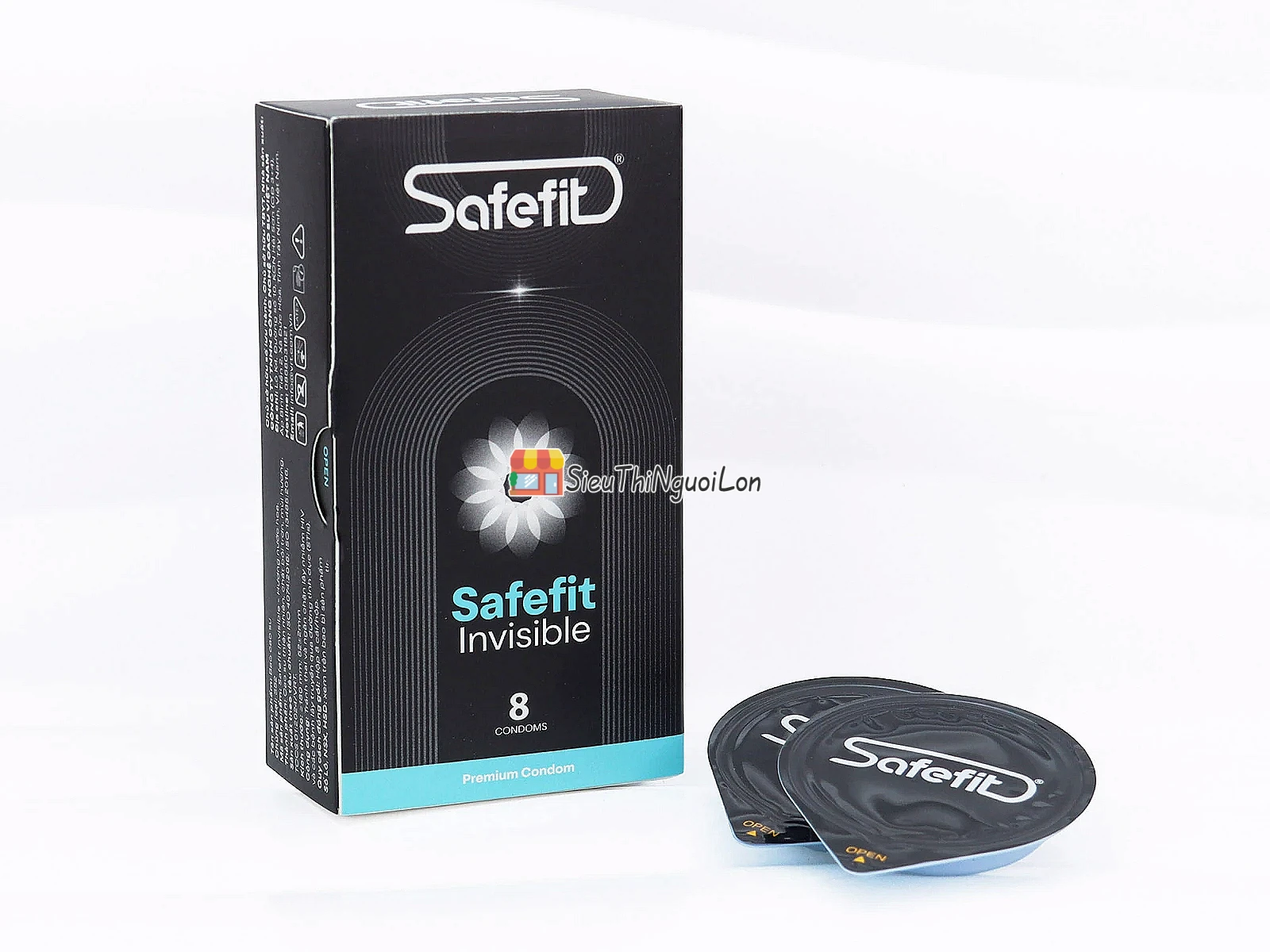 Bao cao su Safefit Invisible – siêu mỏng, hộp 8 chiếc