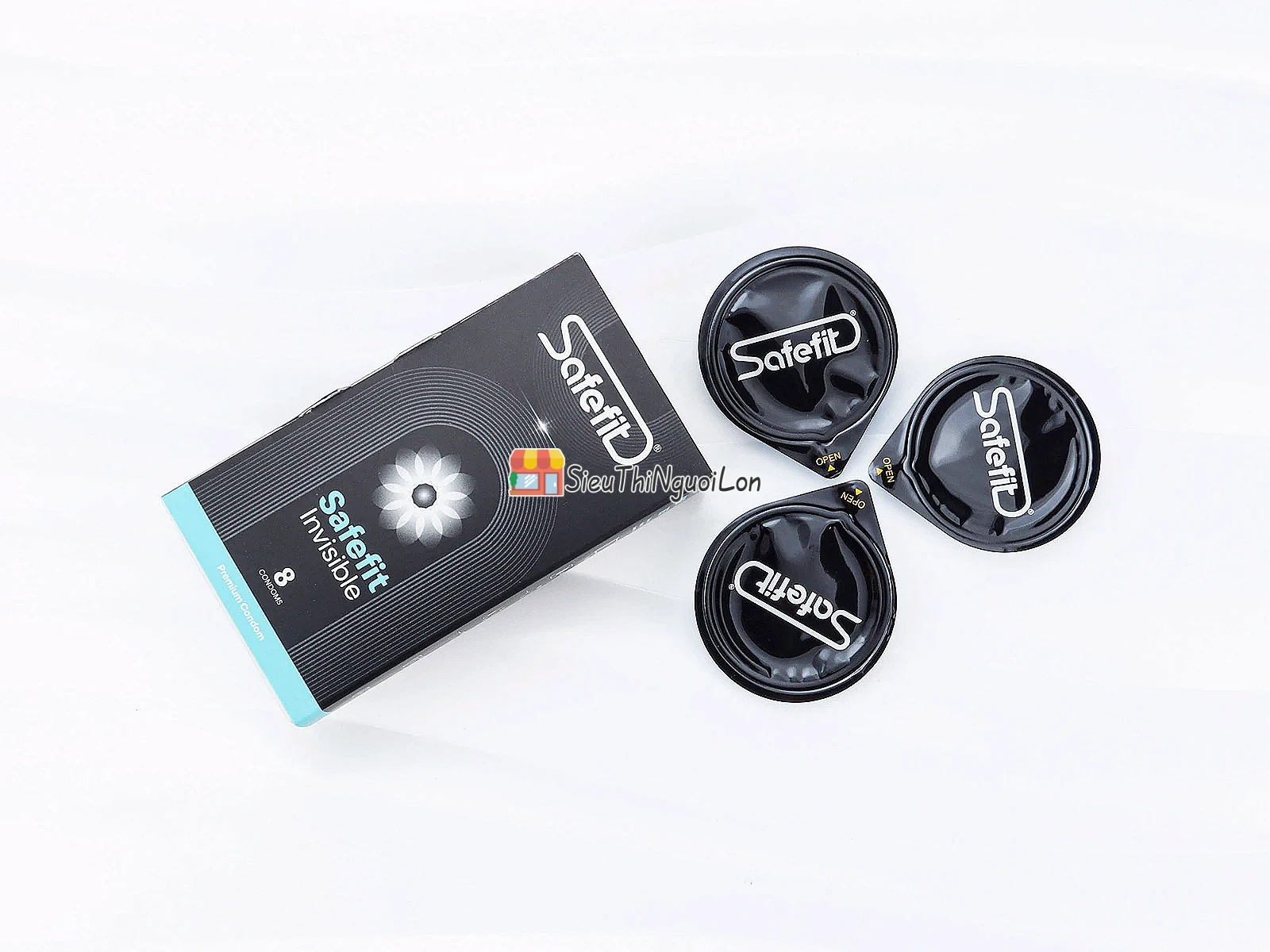 Bao cao su Safefit Invisible – siêu mỏng, hộp 8 chiếc