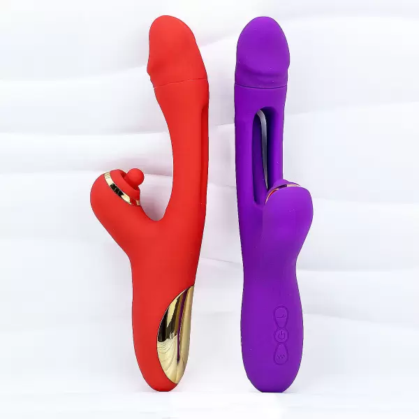 Máy massage lưỡi liếm đa năng có nhánh pin sạc